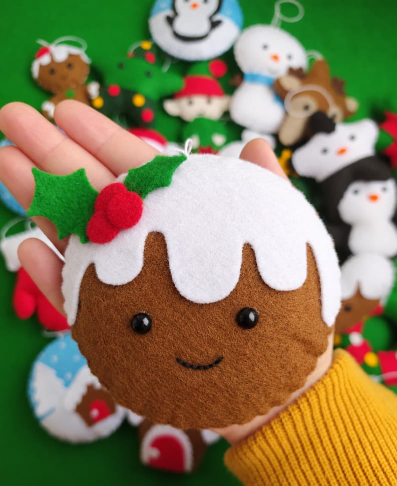 Božićni ukrasi od filca - Cookie