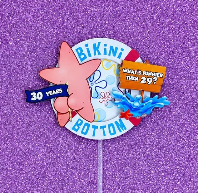 Patrik Spužva Bob Personalizirani Cake Topper